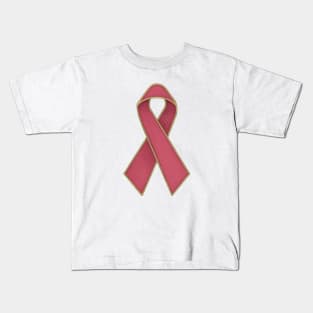 breast cancer ribbon Kids T-Shirt